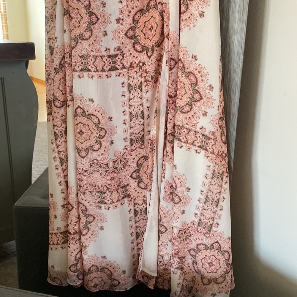 Nanette Lepore, 10, floral belted flowing front wrap maxi dress / spring must!! - Picture 7 of 12